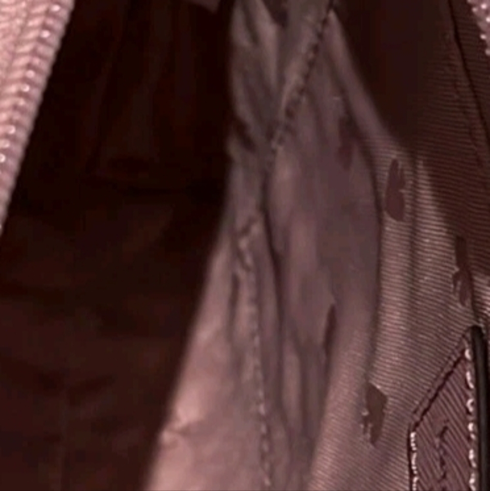 Kate Spade Ramey Greta Court Dusty Peony Glitter Crossbody With Dust Bag - Picture 7 of 9